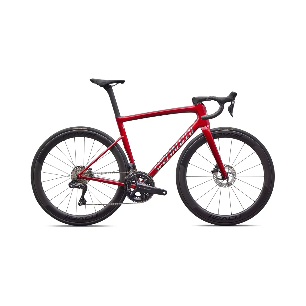uPRISE Bikes Specialized Tarmac SL8 Pro Shimano Ultegra Di2 2026 Carbon Road Bike - Red Sky/Chrome | Price match, 365 day return s, 18-Month Warranty, Finance Available & Free UK Delivery