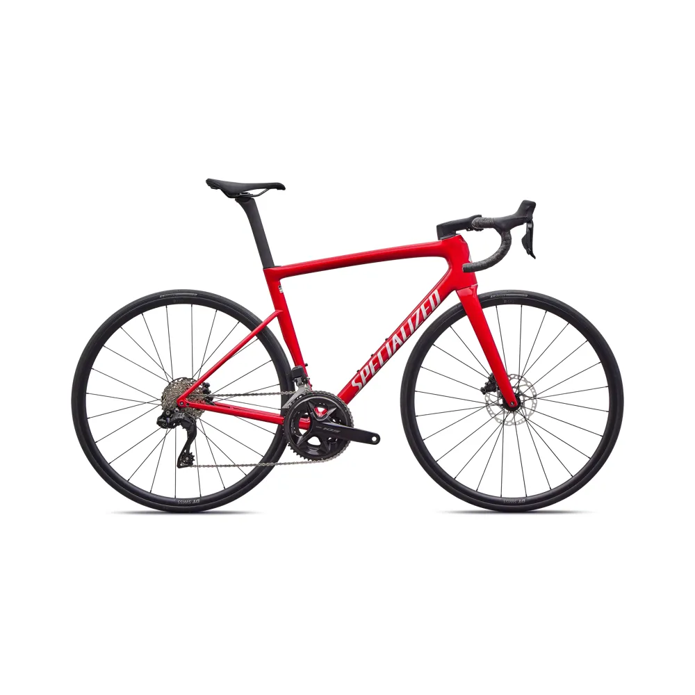 uPRISE Bikes Specialized Tarmac SL8 Comp 2026 Carbon Road Bike - Red Tint/Silver Dust | Price match, 365 day return s, 18-Month Warranty, Finance Available & Free UK Delivery