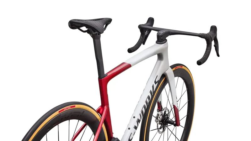 Specialized S-Works Tarmac SL9 AXS 2027 Carbon Road Bike - White Silver/Ruby-5