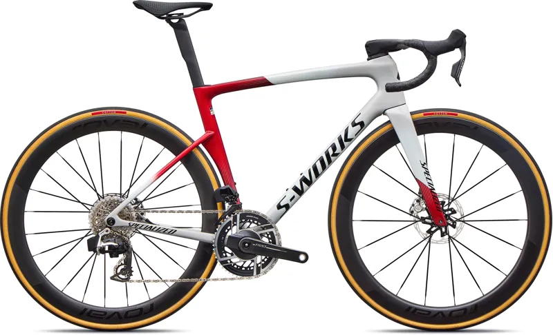 Specialized S-Works Tarmac SL9 AXS 2027 Carbon Road Bike - White Silver/Ruby