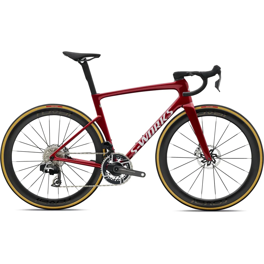 uPRISE Bikes Specialized S-Works Tarmac SL9 AXS 2027 Carbon Road Bike - Ruby/White Silver | Price match, 365 day returns, 18-Month Warranty, Finance Available & Free UK Delivery