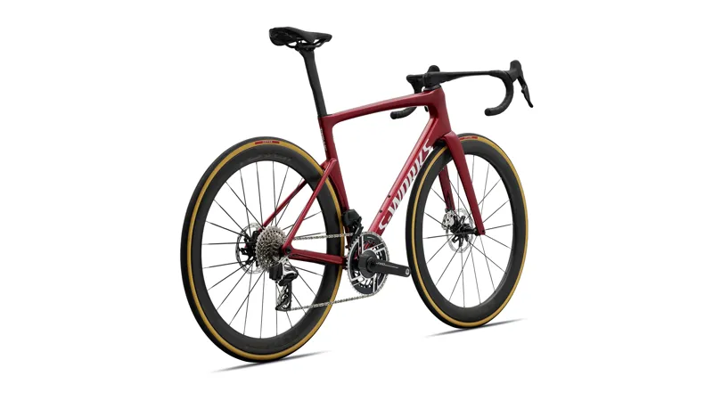 Specialized S-Works Tarmac SL9 AXS 2027 Carbon Road Bike - Ruby/White Silver-2