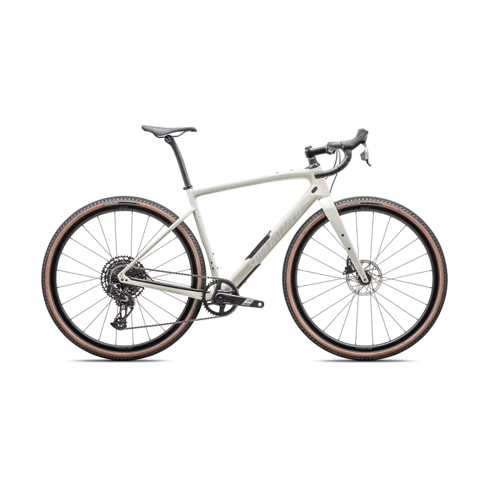 uPRISE Bikes Specialized Diverge Comp Carbon 2025 Gravel Road Bike - Birch/White | Price match, 365 day return s, 18-Month Warranty, Finance Available & Free UK Delivery