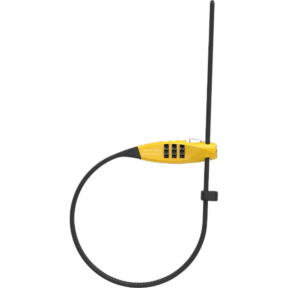 uPRISE Bikes Abus Combiflex TravelGuard Combination Lock - 45cm - Yellow | Price match, 365 day return s, 18-Month Warranty, Finance Available & Free UK Delivery