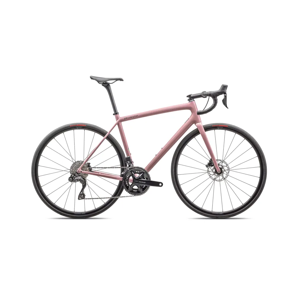 uPRISE Bikes Specialized Aethos Comp Shimano 105 Di2 2025 Road Bike - Dusky Pink | Price match, 365 day return s, 18-Month Warranty, Finance Available & Free UK Delivery