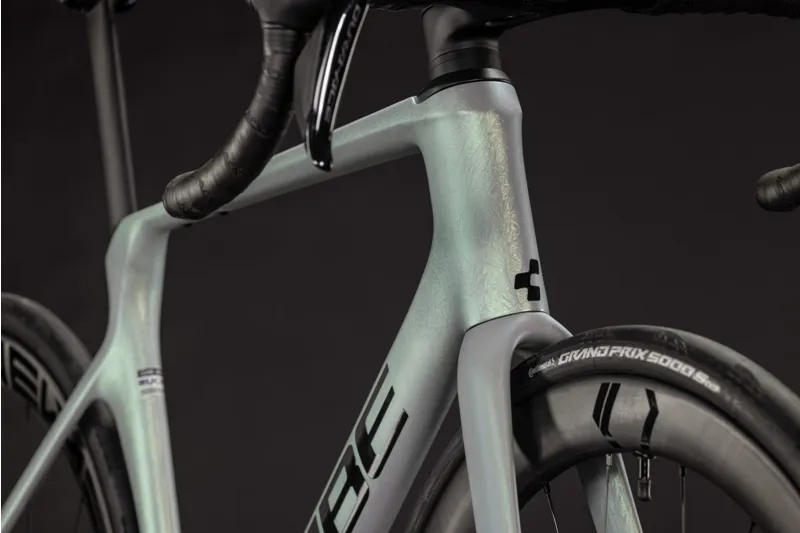 Cube Agree C:62 SLT 2027 Carbon Road Bike - Stormyopal/Black-7