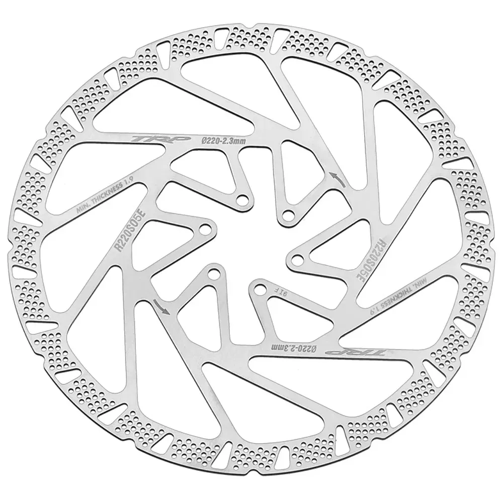 uPRISE Bikes TRP  RS05E 2.3mm 203mm 6-Bolt Disc Brake Rotor - Silver | Price match, 365 day return s, 18-Month Warranty, Finance Available & Free UK Delivery