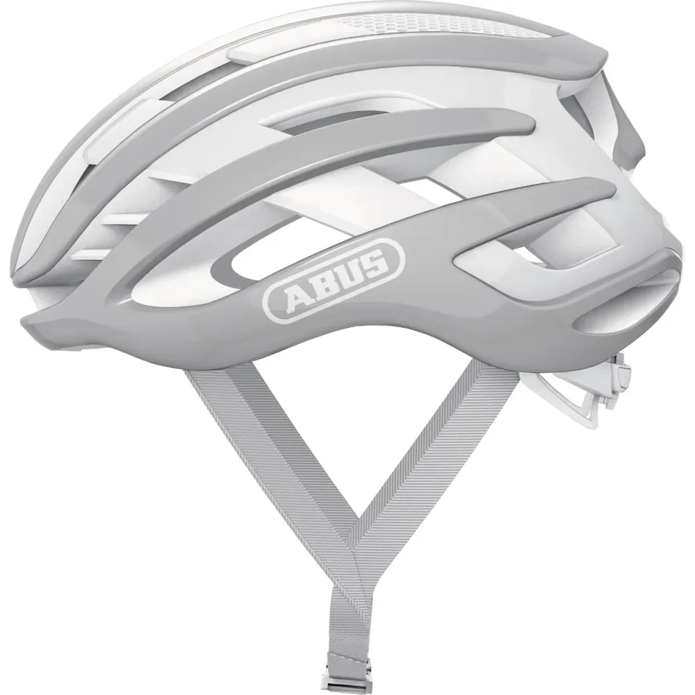 uPRISE Bikes Abus AirBreaker Road Cycling Helmet - Pure Grey | Price match, 365 day return s, 18-Month Warranty, Finance Available & Free UK Delivery