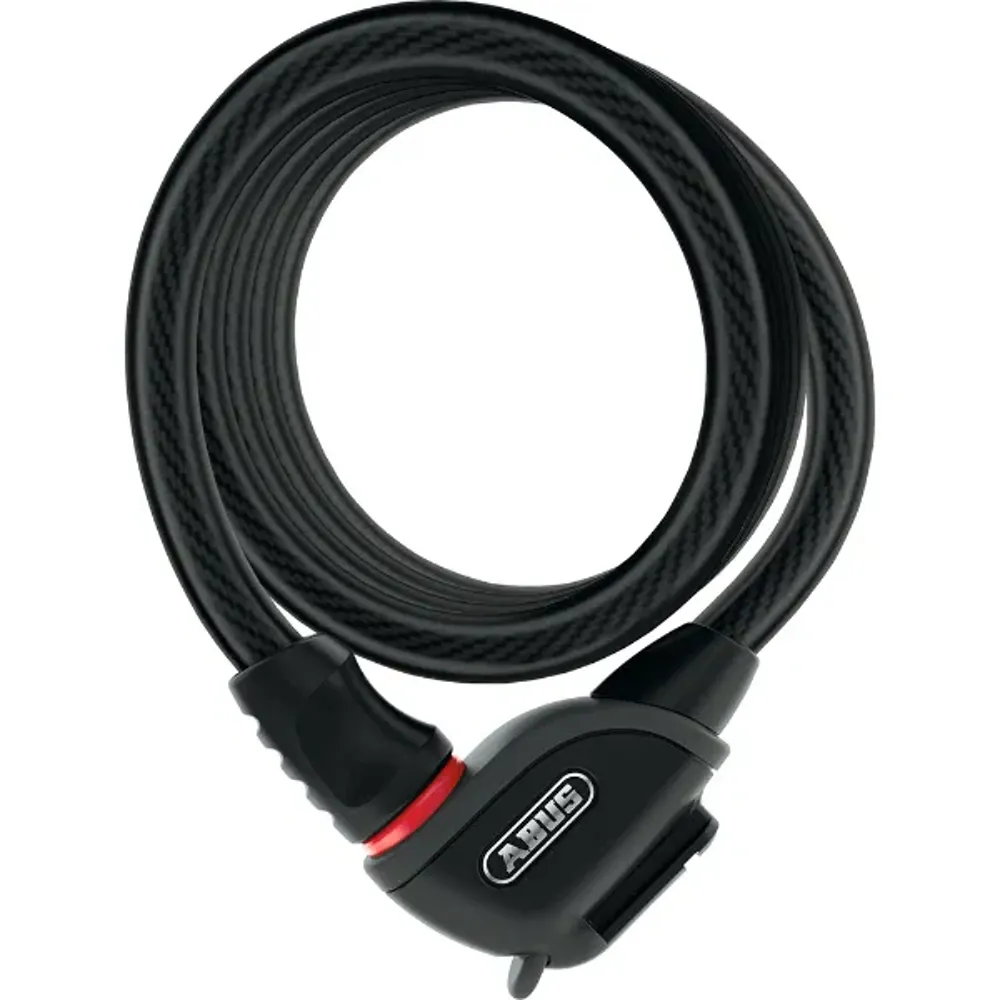 uPRISE Bikes Abus Phantom 8950/180 Coil Lock with TEXKF Bracket - Black | Price match, 365 day return s, 18-Month Warranty, Finance Available & Free UK Delivery