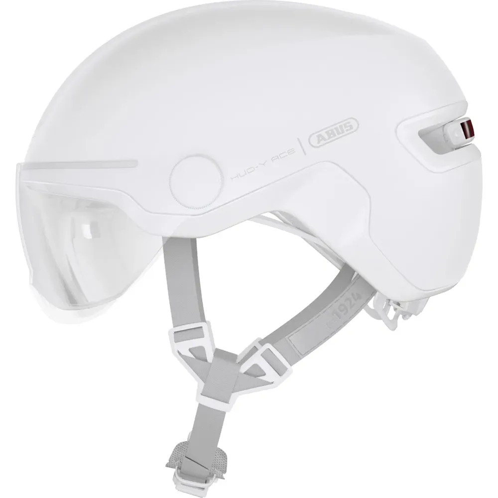 uPRISE Bikes Abus HUD-Y ACE Urban Helmet - Pure White | Price match, 365 day return s, 18-Month Warranty, Finance Available & Free UK Delivery