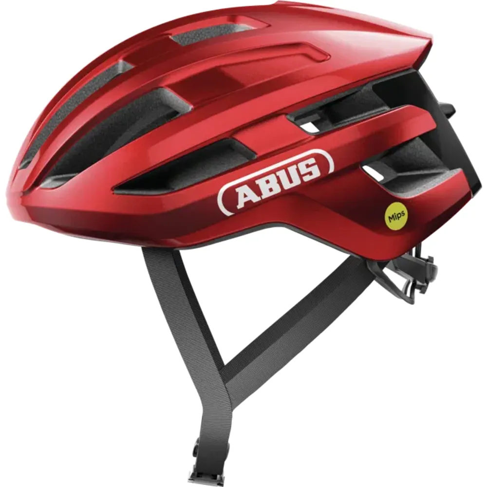 uPRISE Bikes Abus Powerdome MIPS Road Helmet - Blaze Red | Price match, 365 day return s, 18-Month Warranty, Finance Available & Free UK Delivery