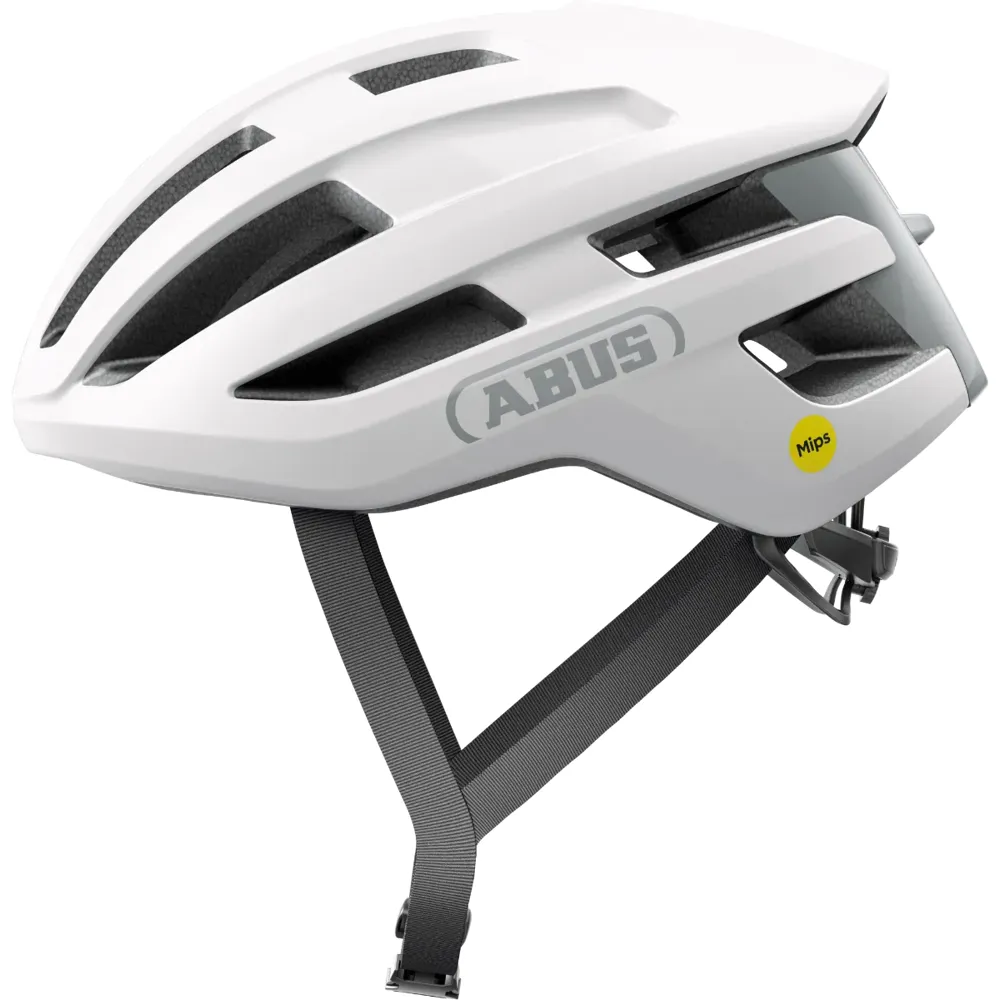 uPRISE Bikes Abus Powerdome MIPS Road Helmet - Polar White | Price match, 365 day return s, 18-Month Warranty, Finance Available & Free UK Delivery