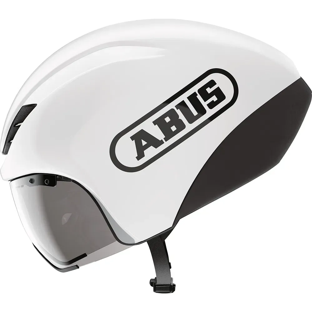 uPRISE Bikes Abus Gamechanger TT Aero Helmet - Shiny White | Price match, 365 day return s, 18-Month Warranty, Finance Available & Free UK Delivery