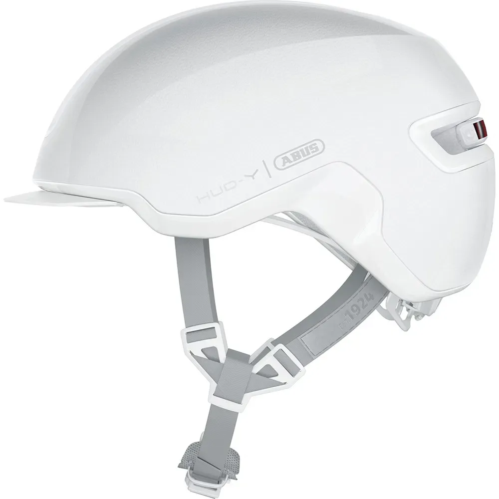 uPRISE Bikes Abus HUD-Y Urban Helmet - Pure White | Price match, 365 day return s, 18-Month Warranty, Finance Available & Free UK Delivery