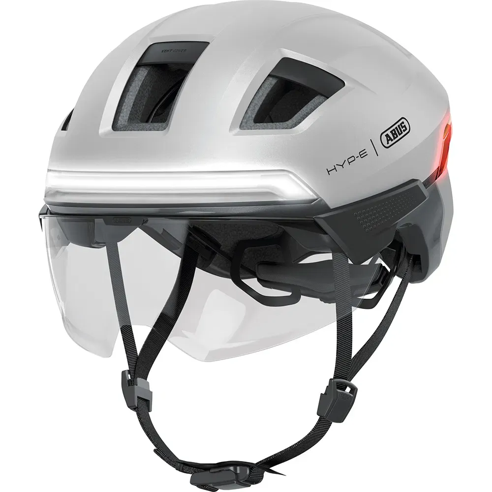 uPRISE Bikes Abus HYP-E ACE Urban Helmet - Gleam Silver | Price match, 365 day return s, 18-Month Warranty, Finance Available & Free UK Delivery