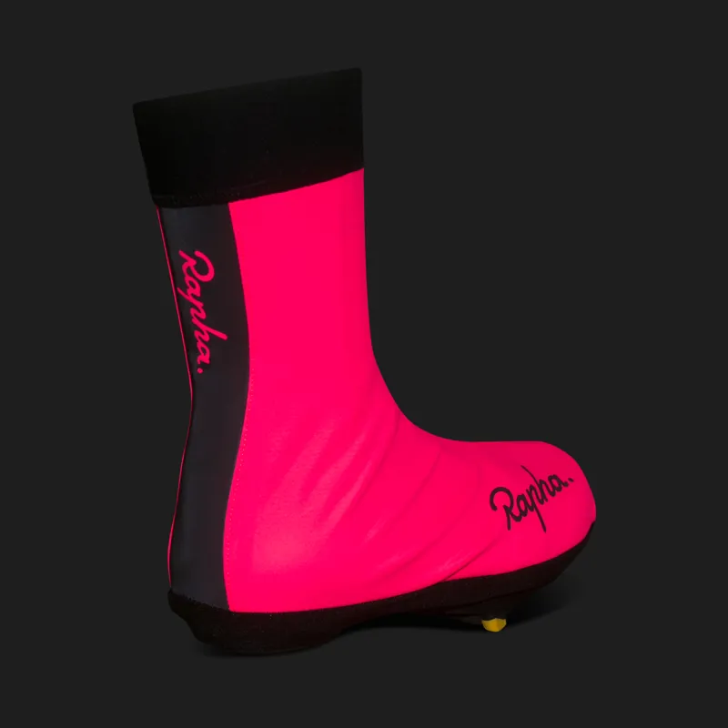 Rapha Wet Weather Overshoes - High-Vis Pink-1