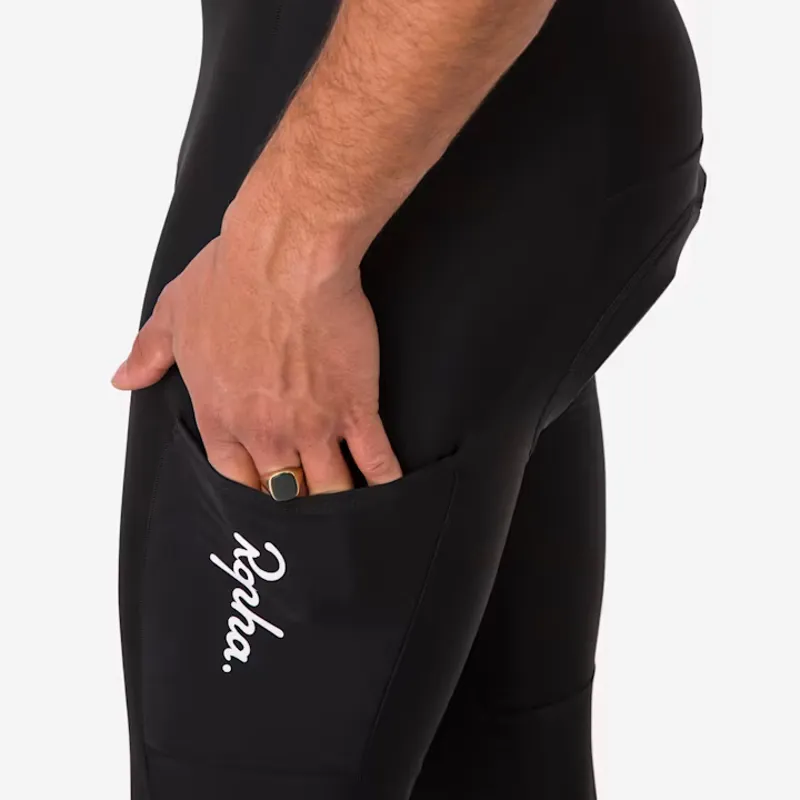 Rapha Core Men's Cargo Winter Tights With Pad - Black-6