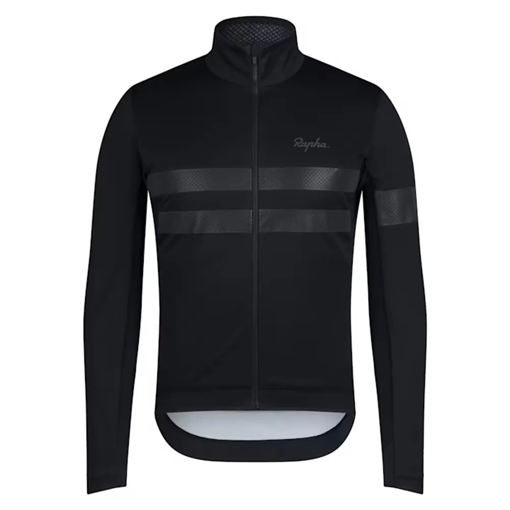 uPRISE Bikes Rapha Brevet Mens Long Sleeve Windstopper Jersey - Black | Price match, 365 day return s, 18-Month Warranty, Finance Available & Free UK Delivery