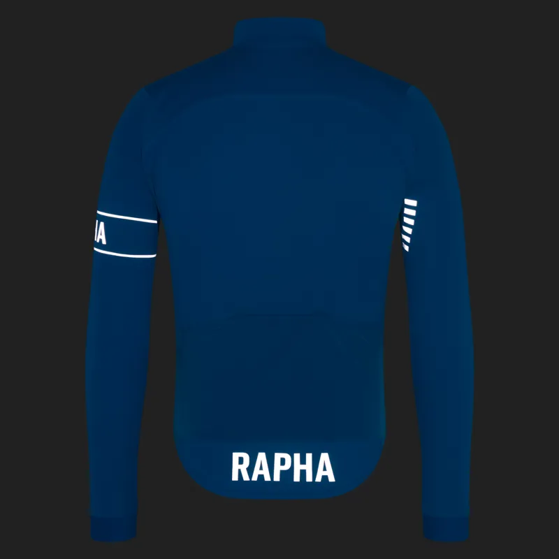 Rapha Men's Pro Team Men's Long Sleeve Windstopper Jersey - Petrol-3