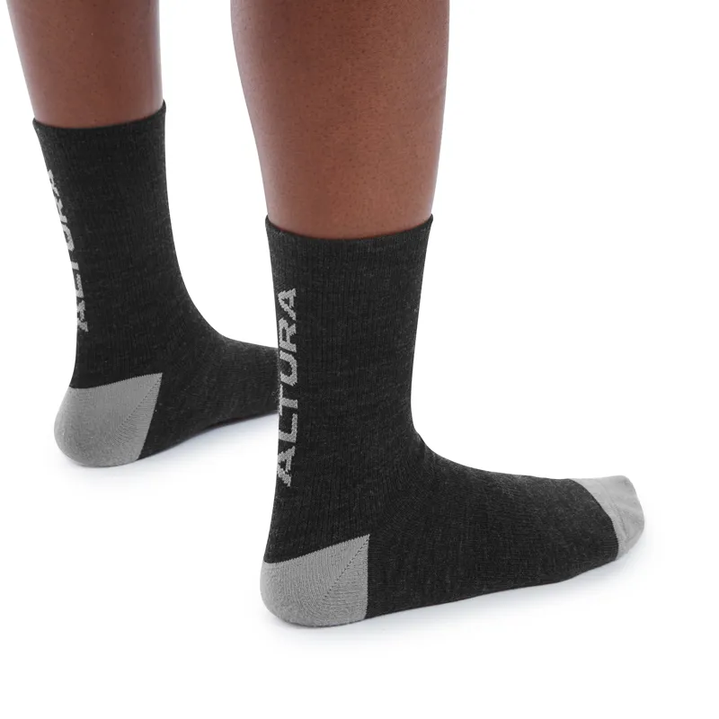 Altura Merino Cycling Socks - Black/-3