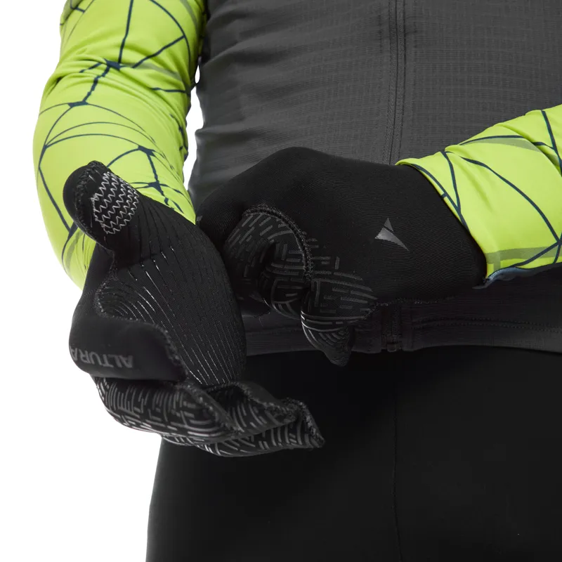 Altura Thermostretch Windproof Long Finger Gloves - Black-2