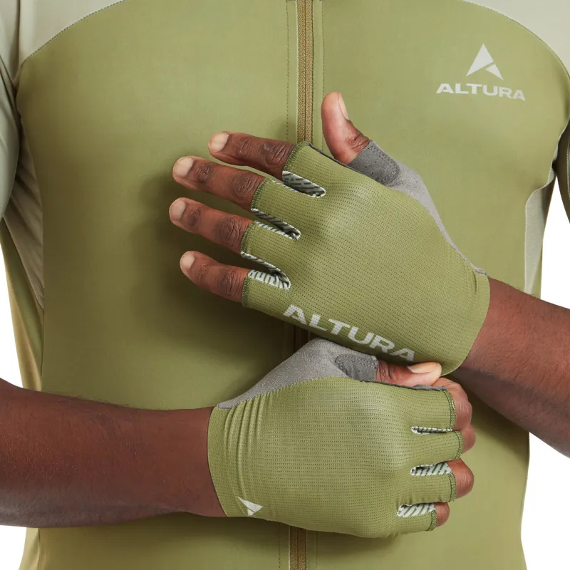 Altura Progel Cycling Mitts - Olive-2