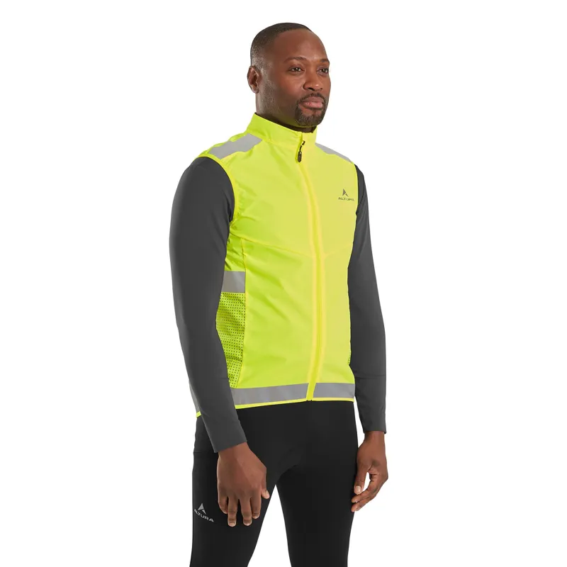 Altura Nightvision EN Men's Windproof Gilet - Yellow-3