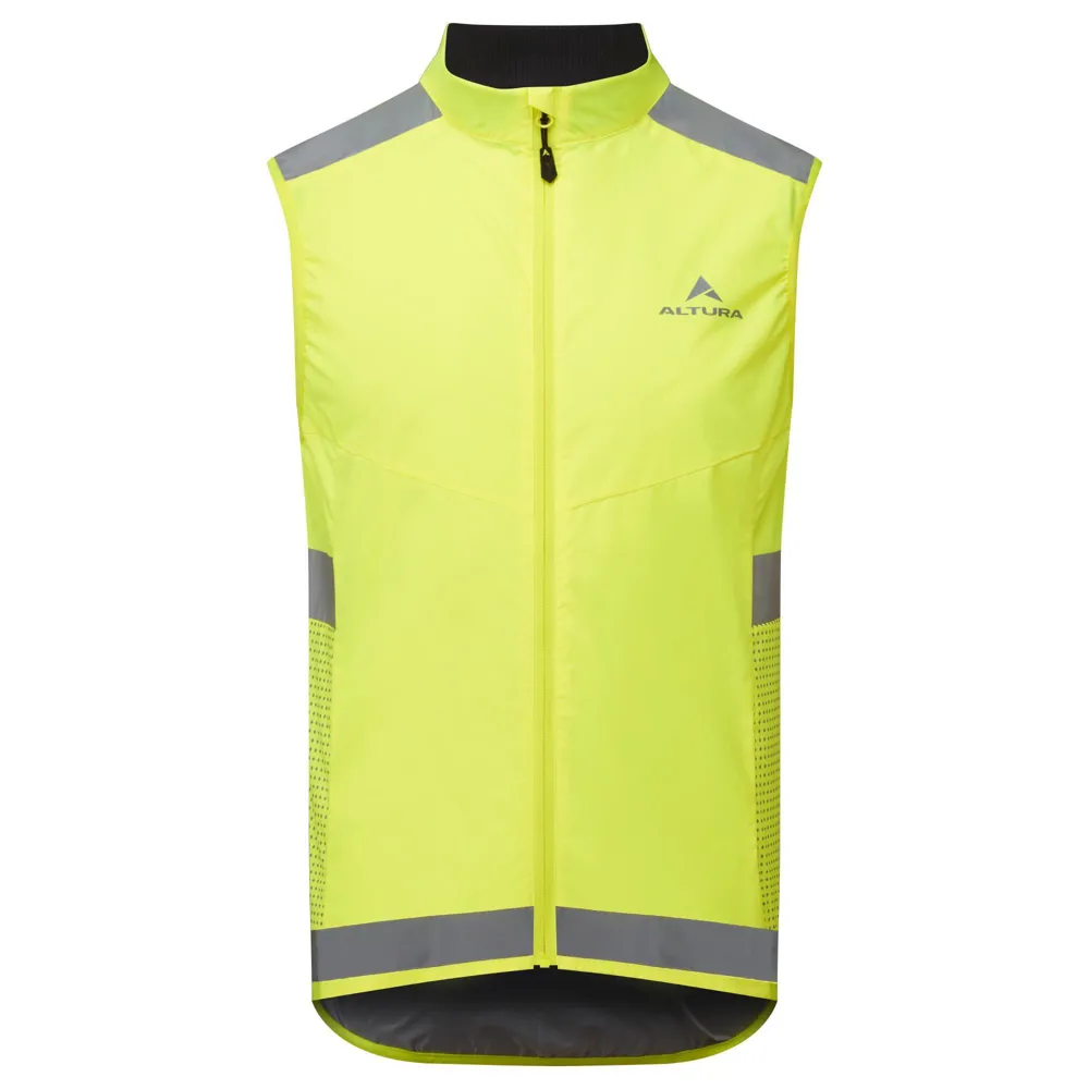 uPRISE Bikes Altura Nightvision EN Men's Windproof Gilet - Yellow | Price match, 365 day returns, 18-Month Warranty, Finance Available & Free UK Delivery