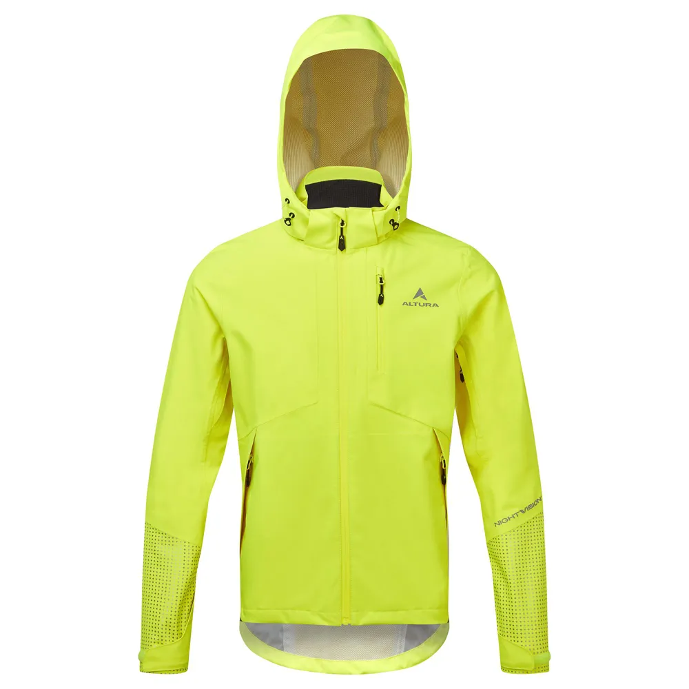 uPRISE Bikes Altura Night Vision Typhoon Men's Waterproof Jacket - Yellow | Price match, 365 day return s, 18-Month Warranty, Finance Available & Free UK Delivery