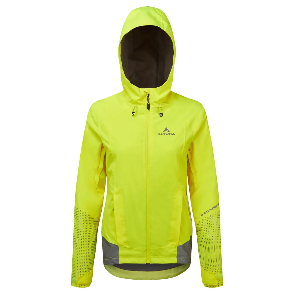 uPRISE Bikes Altura Night Vision Typhoon Insulated Women's Waterproof Jacket - Yellow | Price match, 365 day return s, 18-Month Warranty, Finance Available & Free UK Delivery