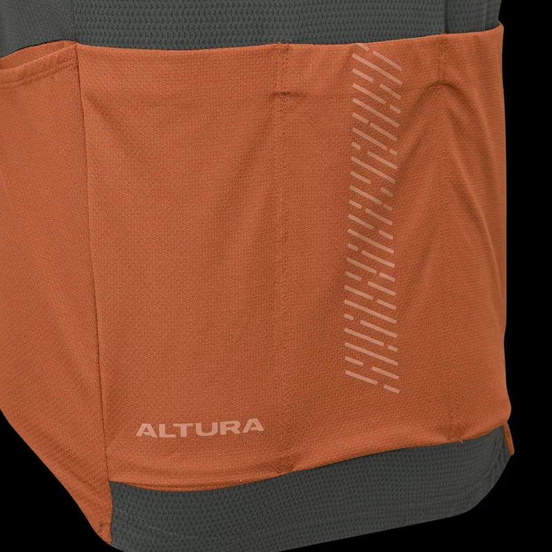 Altura Endurance Men's Short Sleeve Cycling Jersey - Carbon/Rust-5