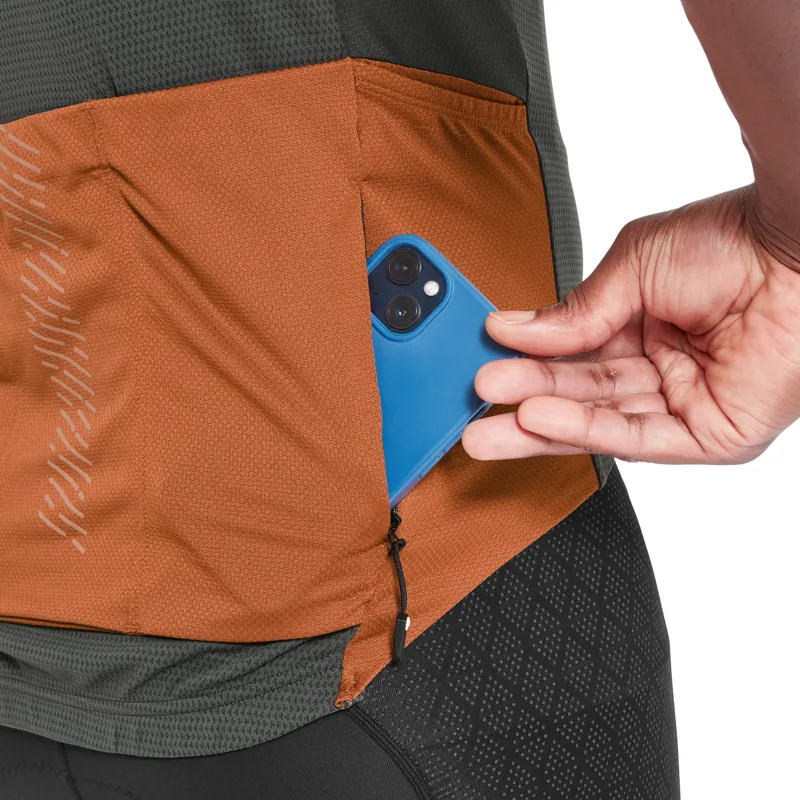 Altura Endurance Men's Short Sleeve Cycling Jersey - Carbon/Rust-8