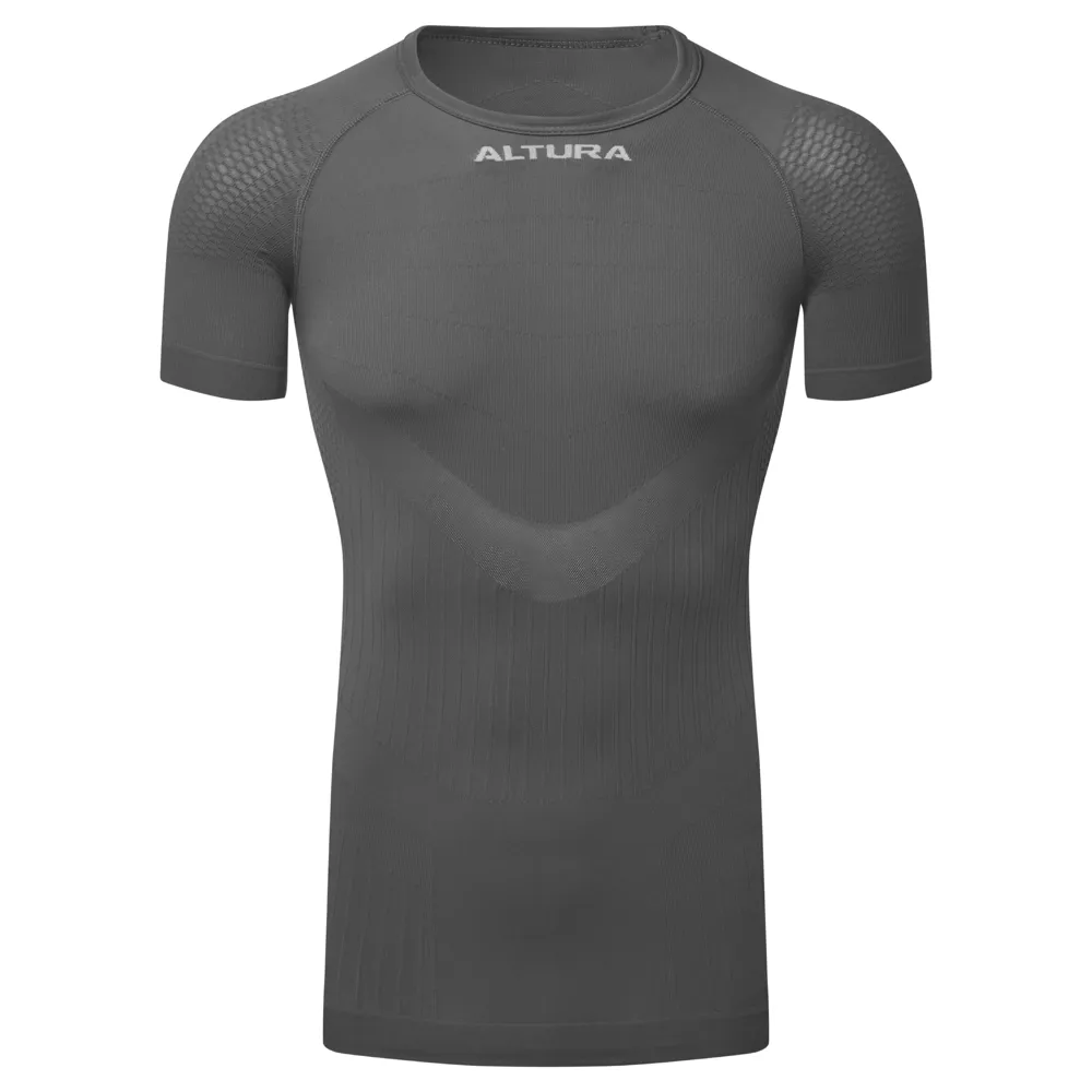 uPRISE Bikes Altura Tempo Seamless Men's Short Sleeve Base Layer - Charcoal | Price match, 365 day returns, 18-Month Warranty, Finance Available & Free UK Delivery