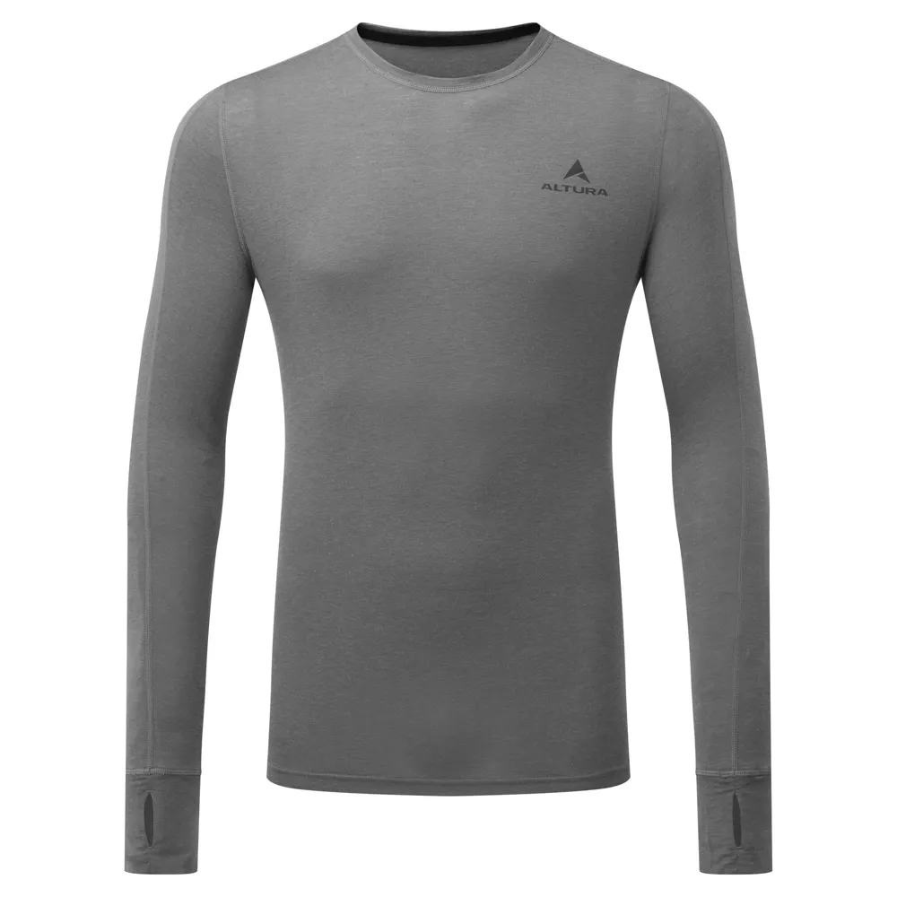 uPRISE Bikes Altura Merino Men's Long Sleeve Base Layer - Grey | Price match, 365 day returns, 18-Month Warranty, Finance Available & Free UK Delivery