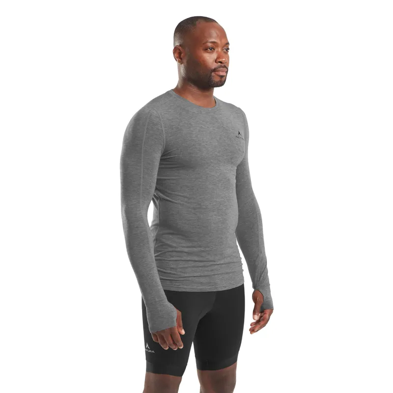 Altura Merino Men's Long Sleeve Base Layer - Grey-3
