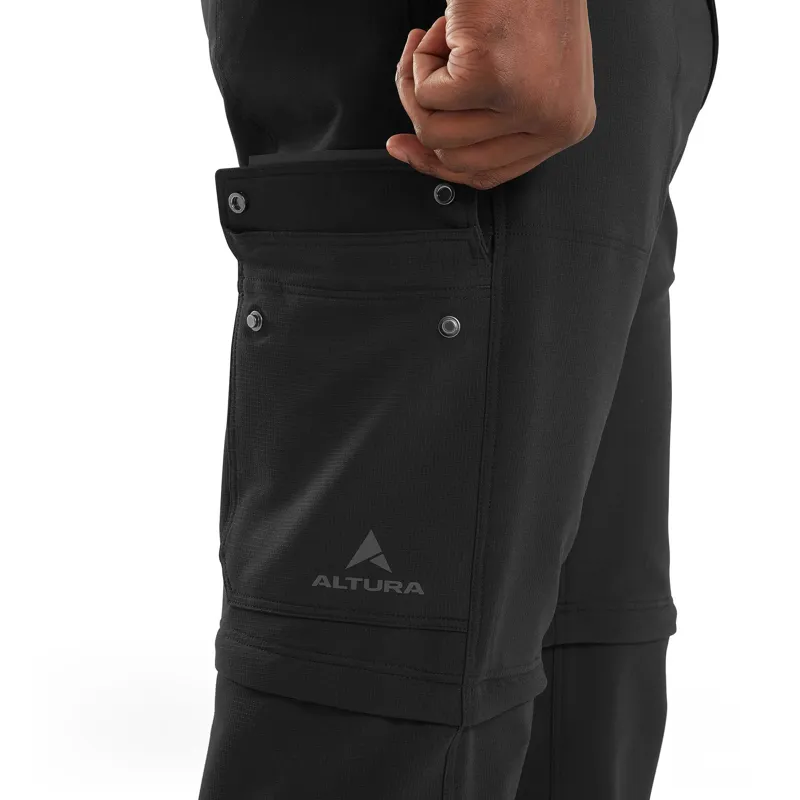 Altura Esker Zip Off Men's Cargo Trousers - Black-1