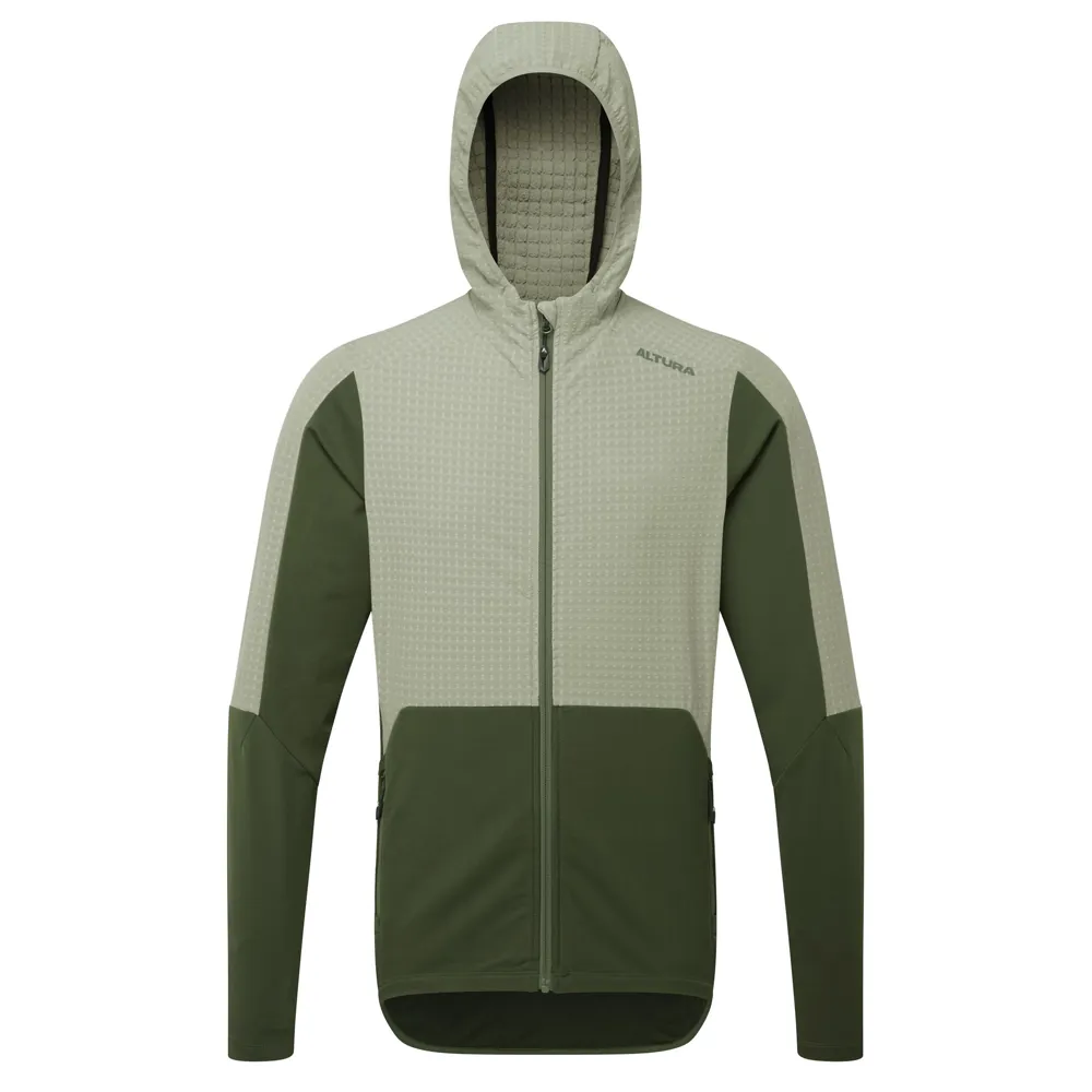uPRISE Bikes Altura Esker Cave Trail Men's Cycling Hoodie - Stone/Olive | Price match, 365 day return s, 18-Month Warranty, Finance Available & Free UK Delivery