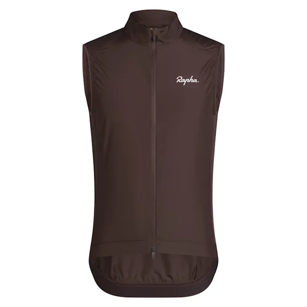uPRISE Bikes Rapha Core Men's Gilet - Deep Coffee/White | Price match, 365 day return s, 18-Month Warranty, Finance Available & Free UK Delivery