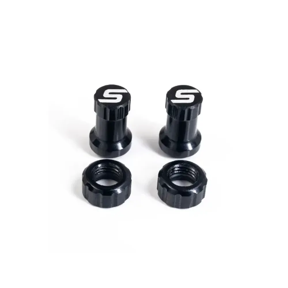 uPRISE Bikes Stans No Tubes Tubeless Valve Colour Kit - Black | Price match, 365 day return s, 18-Month Warranty, Finance Available & Free UK Delivery