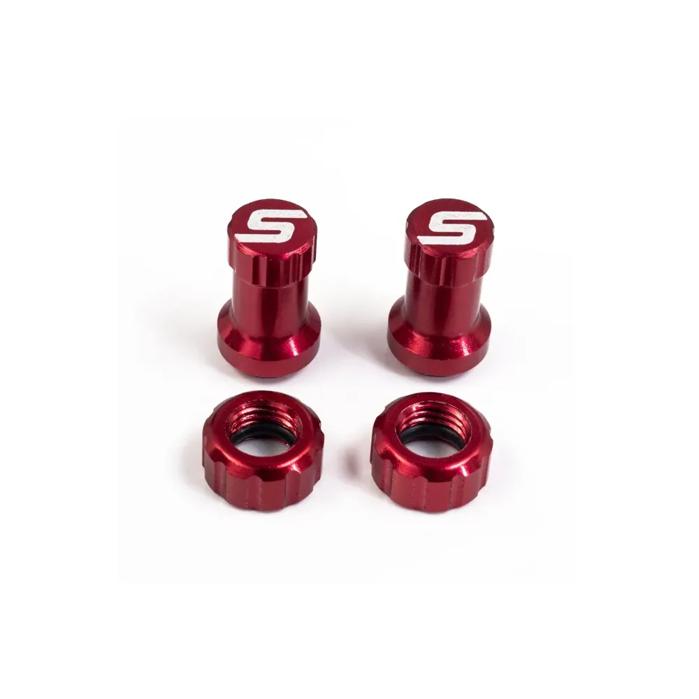 uPRISE Bikes Stans No Tubes Tubeless Valve Colour Kit - Red | Price match, 365 day return s, 18-Month Warranty, Finance Available & Free UK Delivery