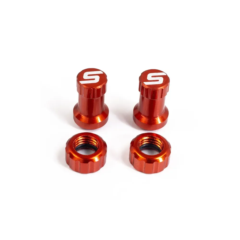 uPRISE Bikes Stans No Tubes Tubeless Valve Colour Kit - Orange | Price match, 365 day return s, 18-Month Warranty, Finance Available & Free UK Delivery