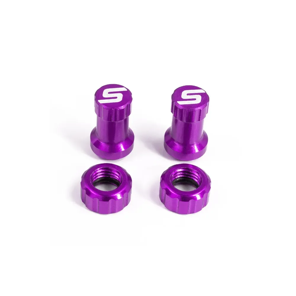 uPRISE Bikes Stans No Tubes Tubeless Valve Colour Kit - Purple | Price match, 365 day return s, 18-Month Warranty, Finance Available & Free UK Delivery