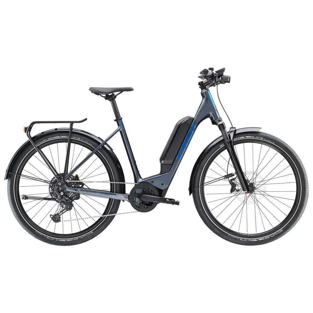 uPRISE Bikes Trek Allant+ 6 Lowstep 545wh 2025 Electric Hybrid Bike - Galactic Grey | Price match, 365 day return s, 18-Month Warranty, Finance Available & Free UK Delivery