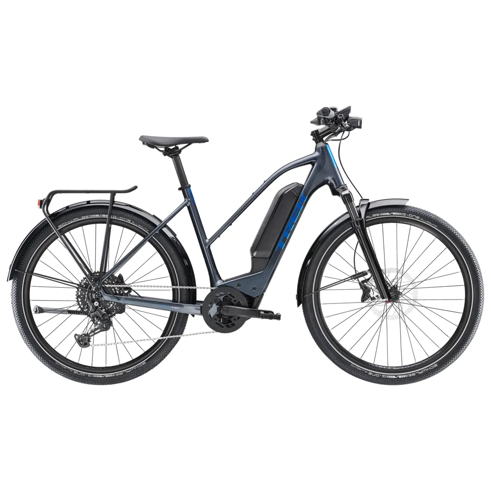 uPRISE Bikes Trek Allant+ 6 Stagger 545wh 2025 Electric Hybrid Bike - Galactic Grey | Price match, 365 day return s, 18-Month Warranty, Finance Available & Free UK Delivery