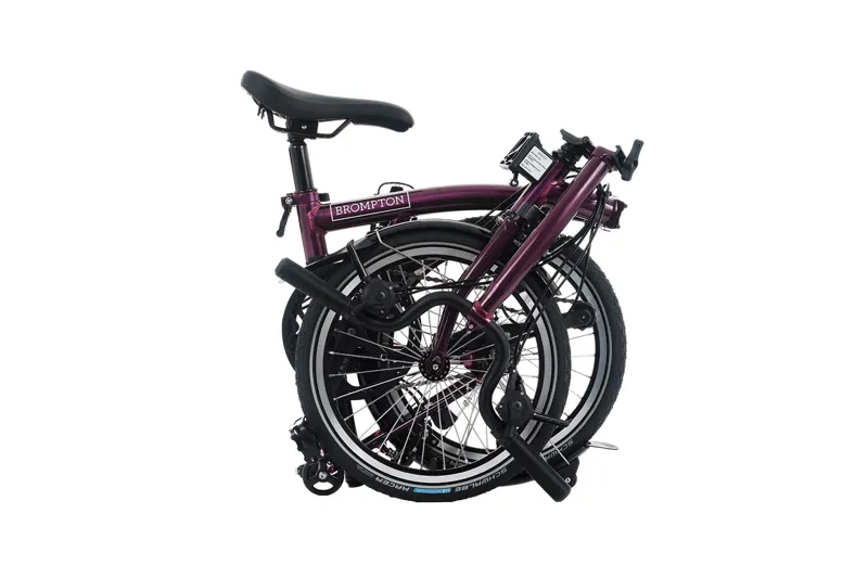 Brompton C Line 12 Speed Mid Bar 2026 Folding Bike - Amethyst Lacquer-3