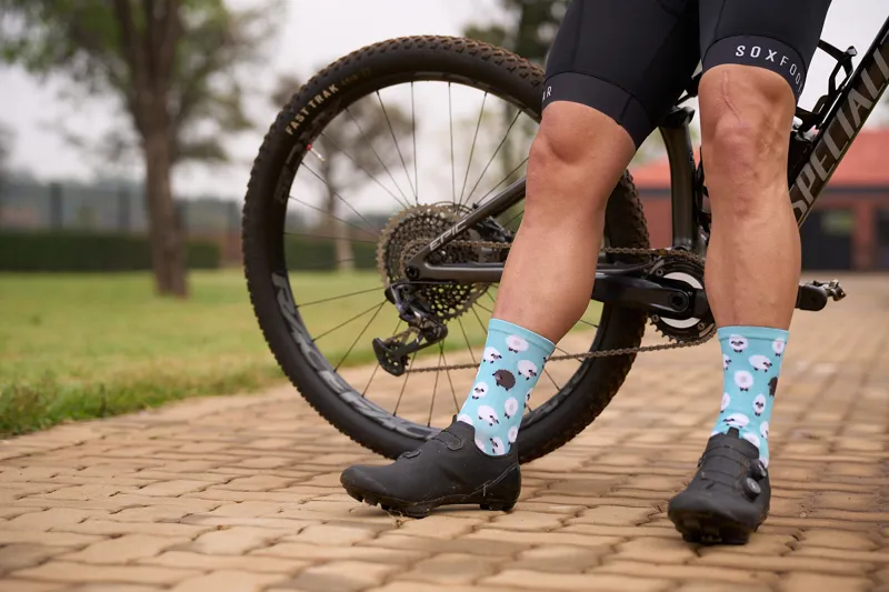 Sox Footwear Sheep Animals Premium Crew Socks - Blue-2