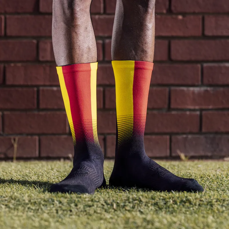 Sox Footwear Belgium Flag Black Premium Crew Socks-1