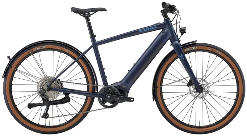 Nearly New Kona Dew-E DL 2025 Electric Urban Bike - X-Large - Matt Midnight