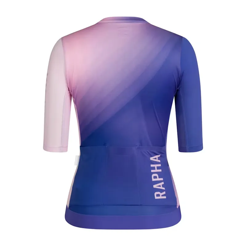 Rapha Women's Pro Team Training Jersey III - Surface Print Blue-1