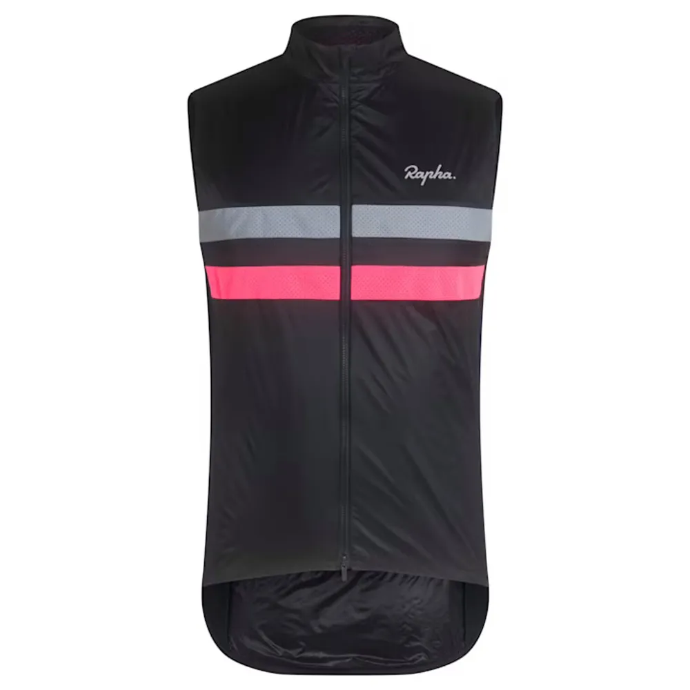 uPRISE Bikes Rapha Brevet Men's Insulated Gilet - Dark Navy/Hi Vis Pink | Price match, 365 day return s, 18-Month Warranty, Finance Available & Free UK Delivery